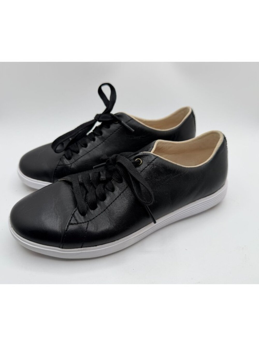 Cole Haan Grand Crosscourt Sneakers Women Size 7B Black Minimalist Comfort Shoes